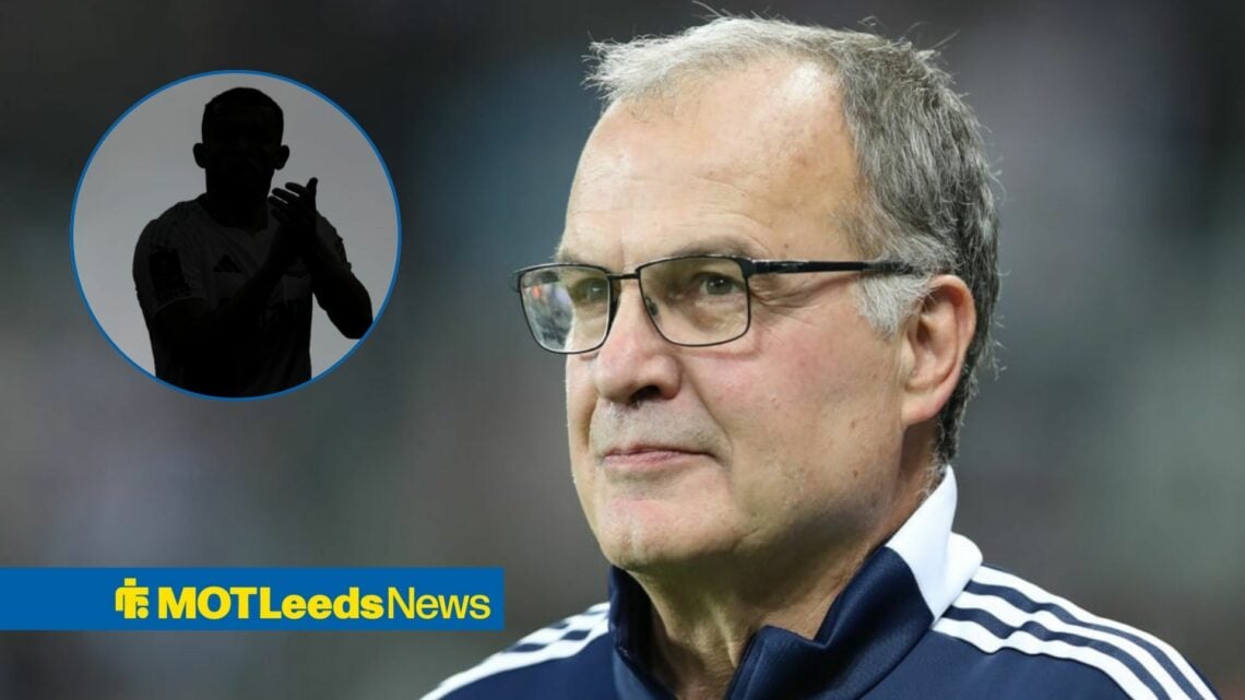 Marcelo Bielsa with John McGinn blacked out inset