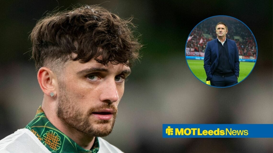 Troy Parrott with Robbie Keane inset