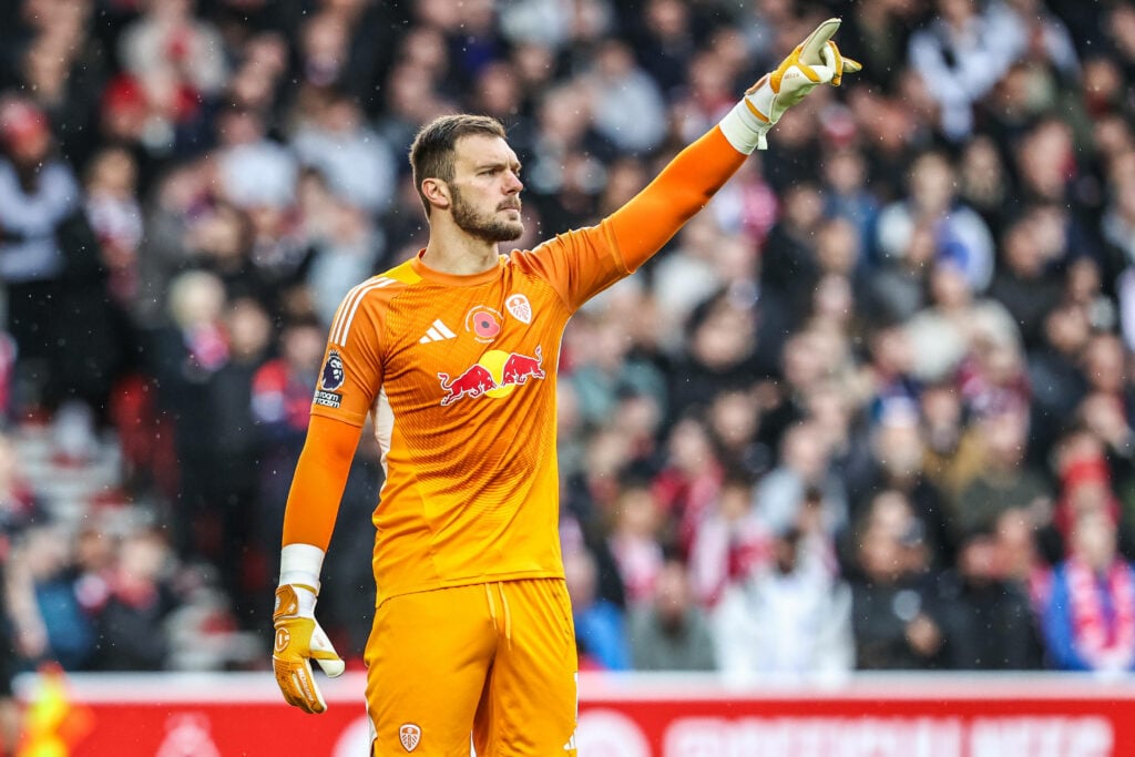 Lucas Perri playing for Leeds