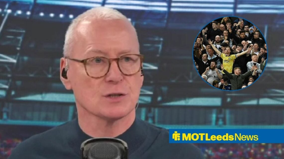 Jim Whitre looking at Leeds fans.