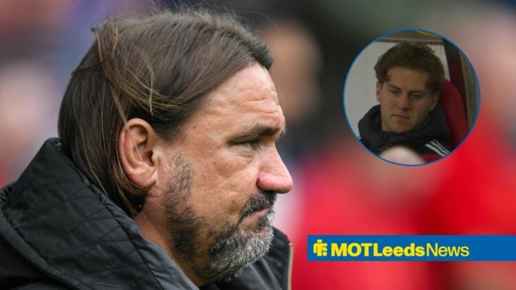 Daniel Farke with Joe Rodon in frame