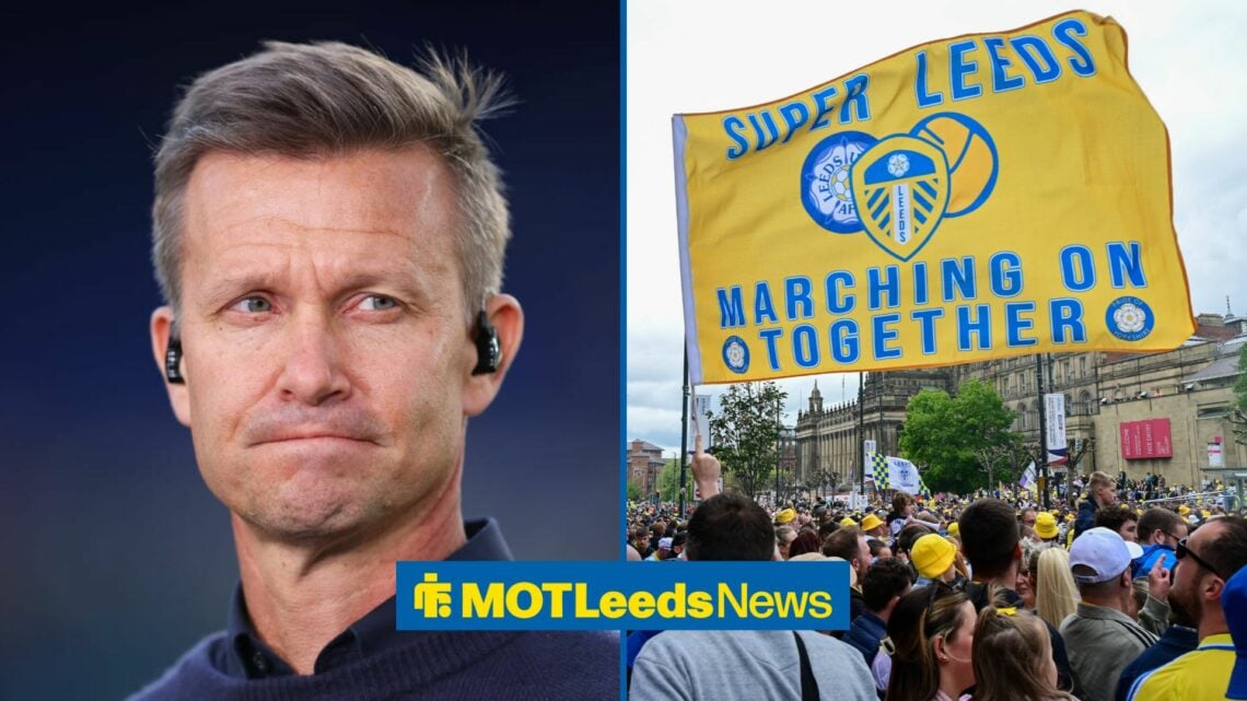 Jesse Marsch looking unhappy in the direction of Leeds United fans.