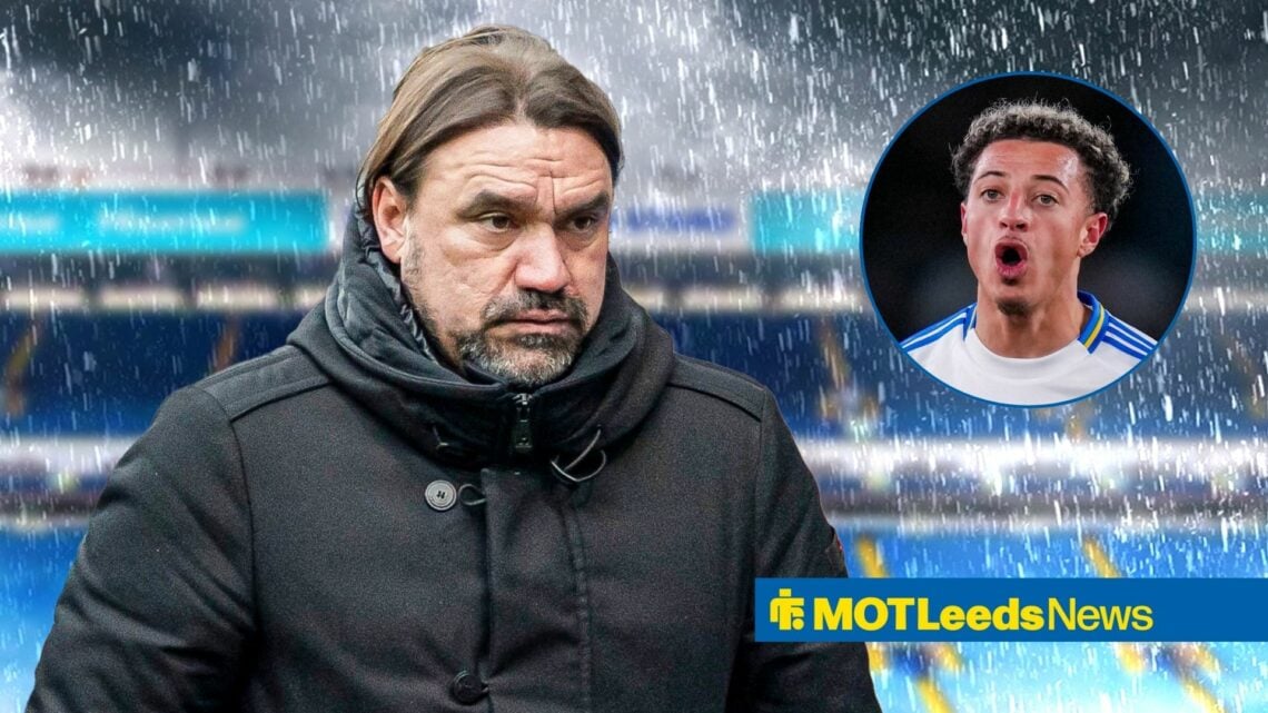 Daniel Farke next to Ethan Ampadu