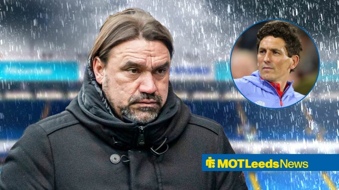 Daniel Farke next to Keith Andrews