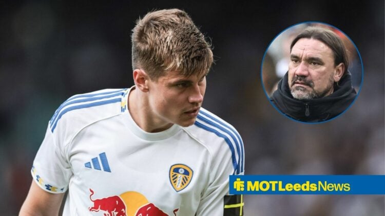 Jaka Bijol next to Daniel Farke