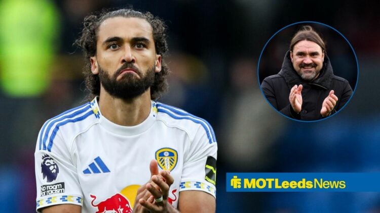 Dominic Calvert-Lewin next to Daniel Farke