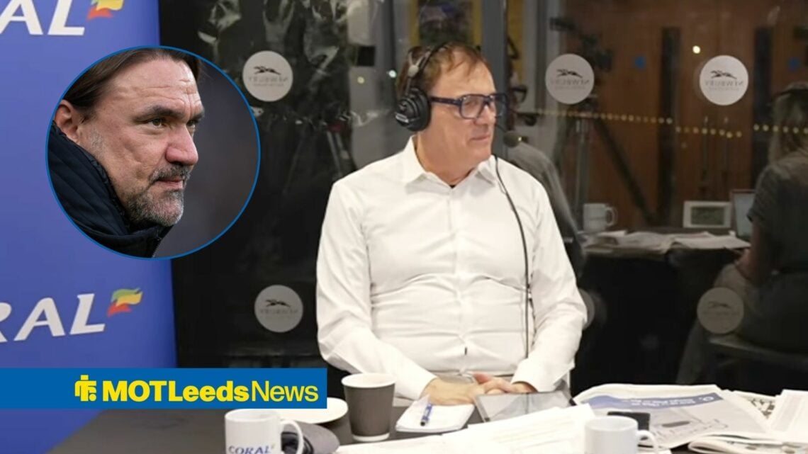 Tony Cascarino with Leeds boss Daniel Farke inset