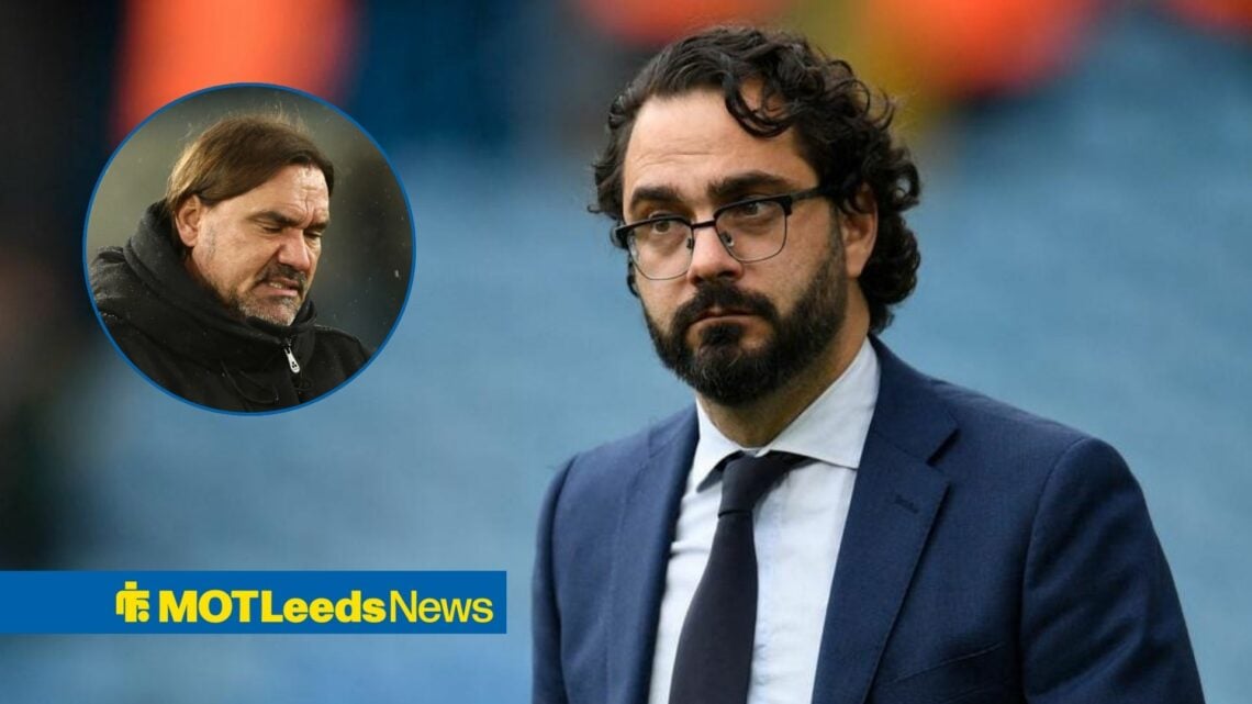 Daniel Farke next to Victor Orta