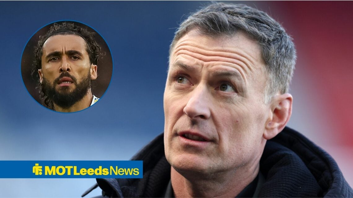 Chris Sutton and Leeds United striker Dominic Calvert-Lewin in circular inset