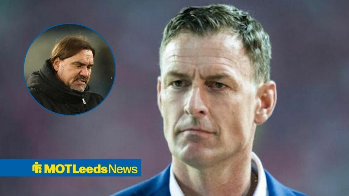 Chris Sutton next to Daniel Farke