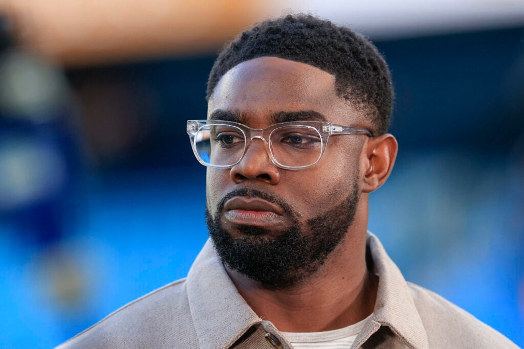 Micah Richards on punditry duty, Manchester City v Wolves