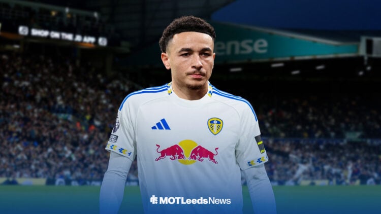 Ruben Vargas in Leeds United home kit