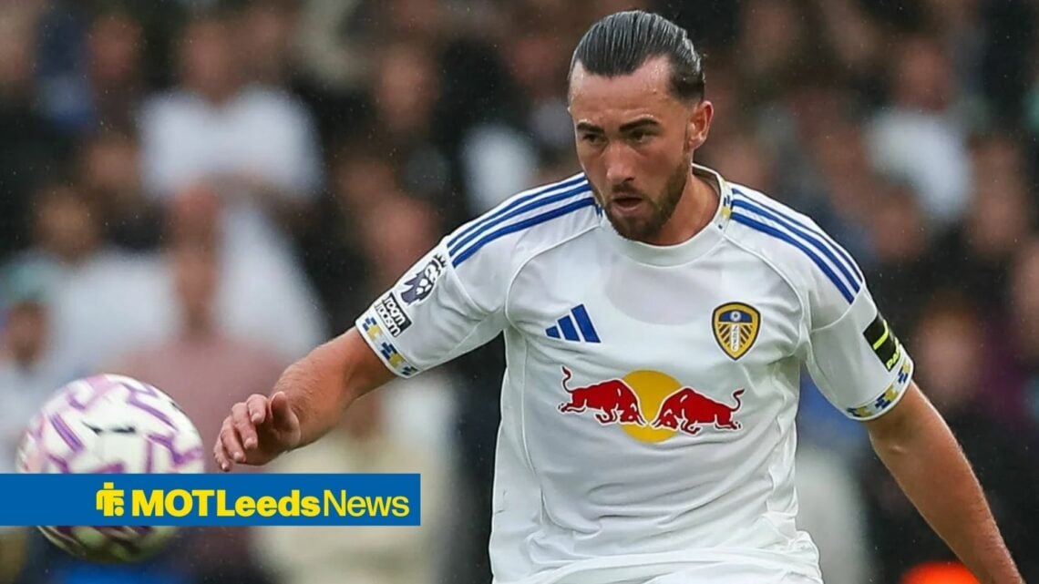 Jack Harrison playing for Leeds United