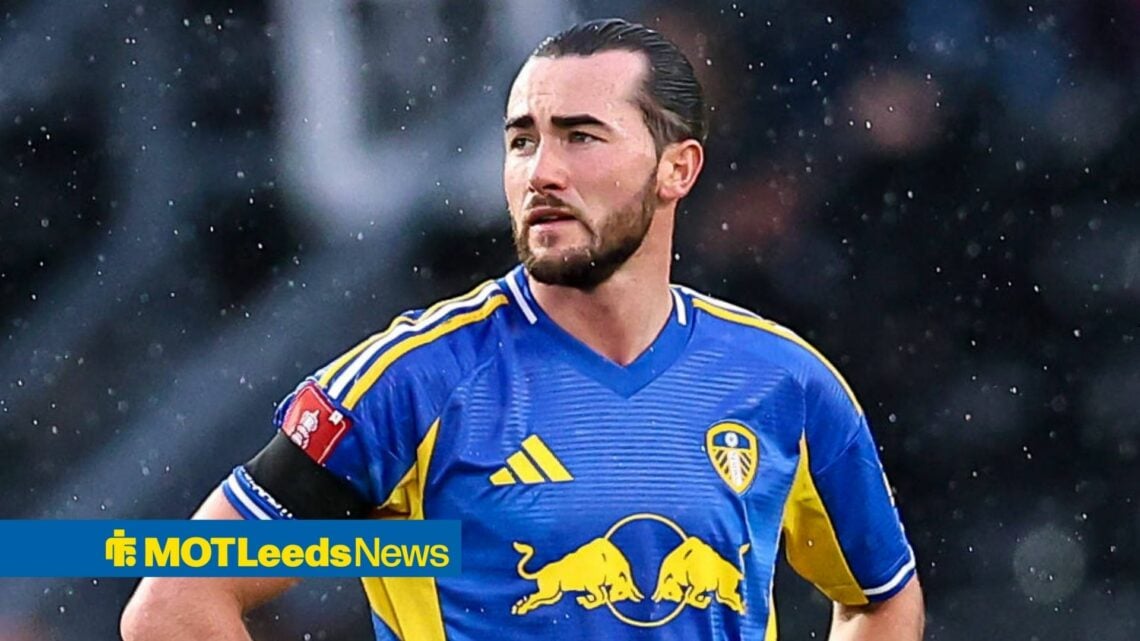Jack Harrison playing for Leeds United