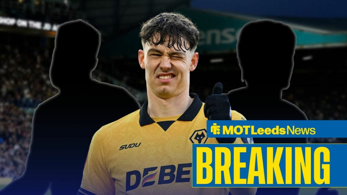 Jorgen Strand Larsen, with two mystery players alongside him