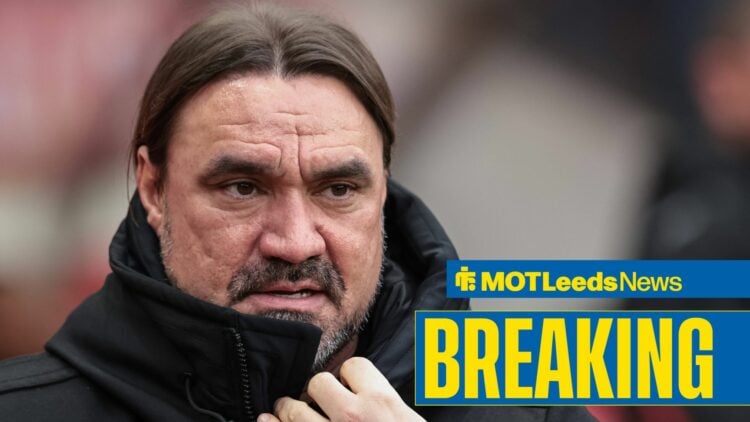 Daniel Farke in a warm jacket