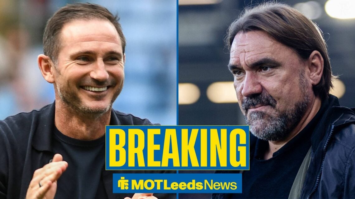 Frank Lampard and Daniel Farke in a split image