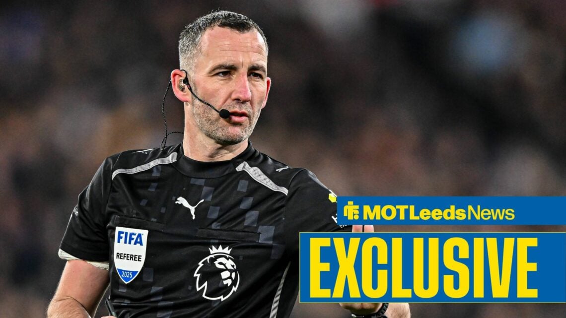 Referee Chris Kavanagh was in charge of Leeds United's clash with Liverpool.