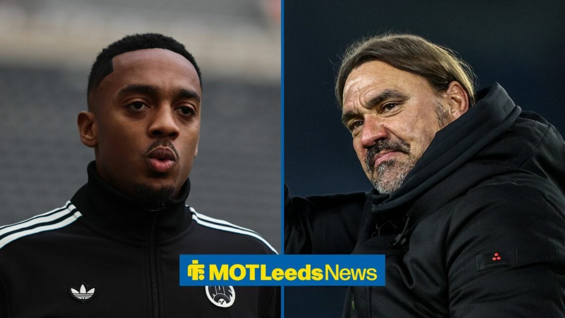 Leeds United target Joe Willock and Daniel Farke.