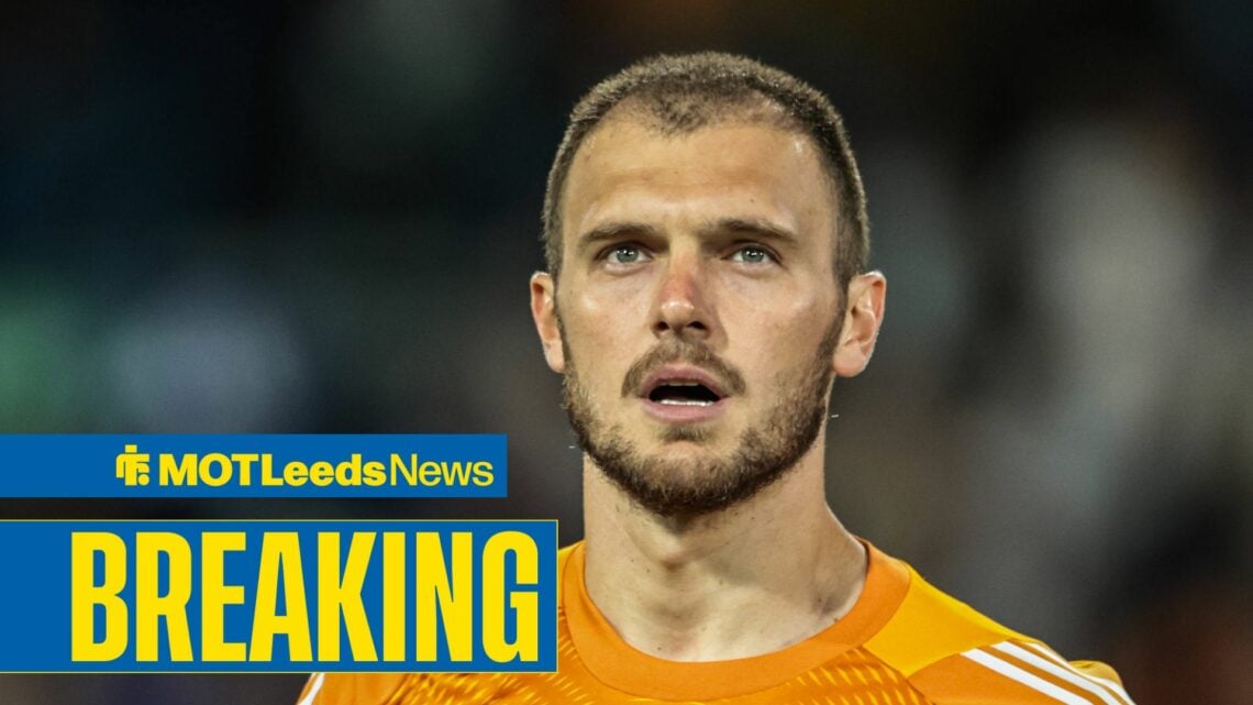 Leeds United goalkeeper Lucas Perri