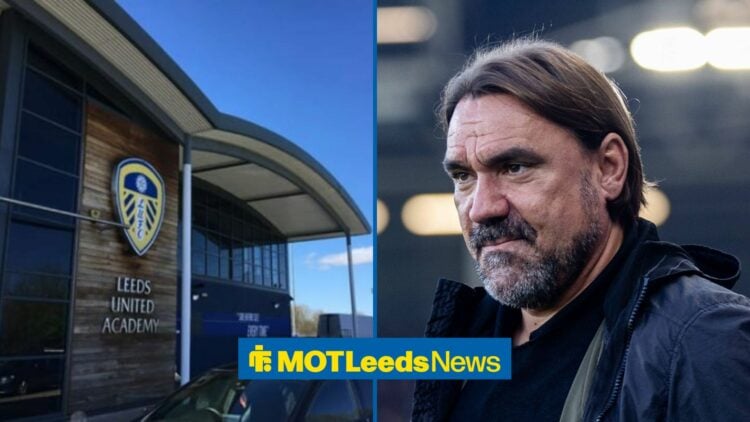 Leeds United boss Daniel Farke and Thorp Arch academy.