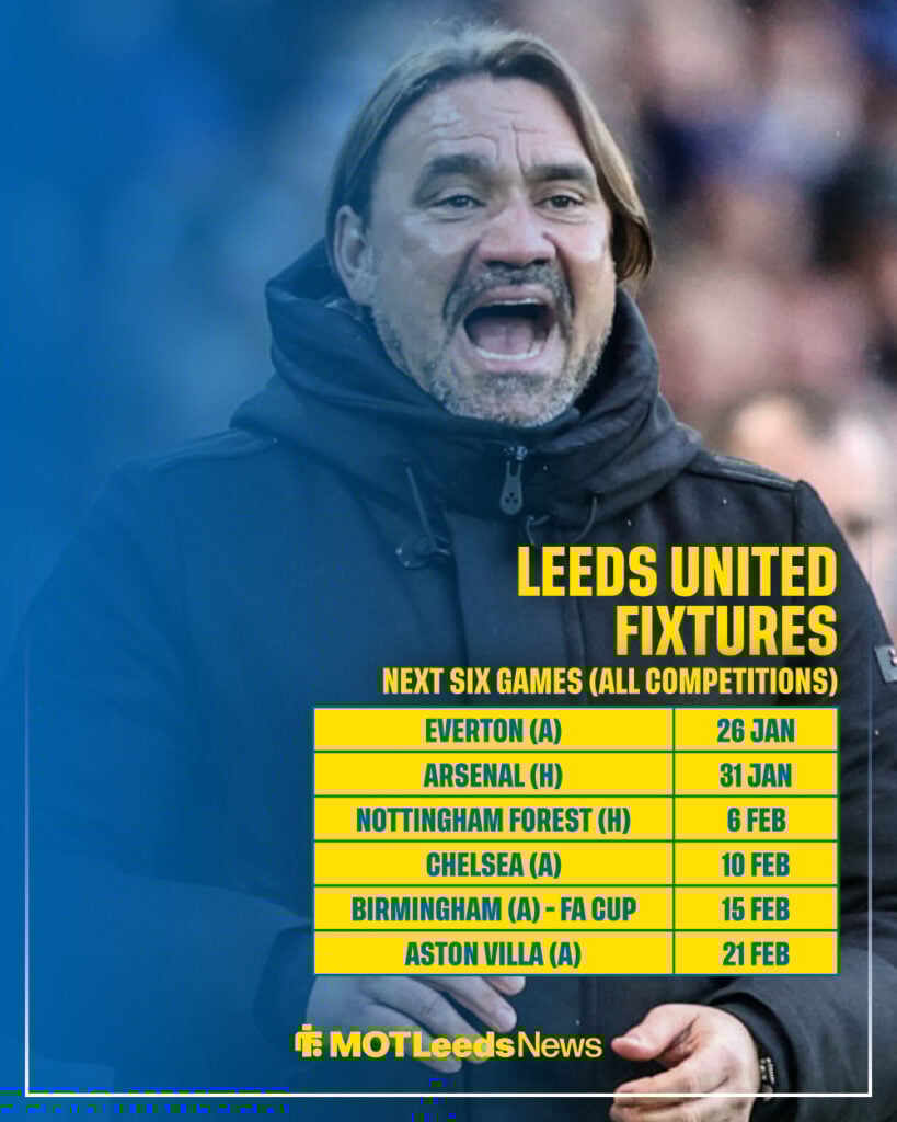 Leeds fixtures