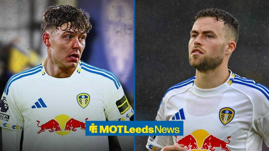 Jorgen Strand Larsen next to Gabriel Gudmundsson