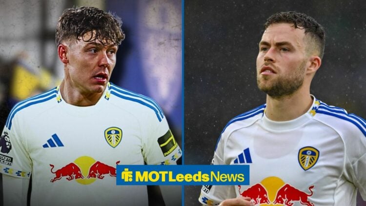 Jorgen Strand Larsen next to Gabriel Gudmundsson