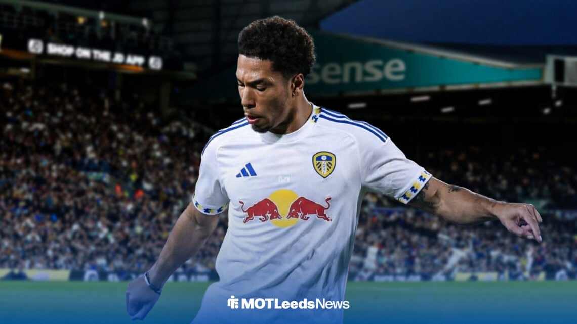 Danny Namaso in a Leeds shirt.