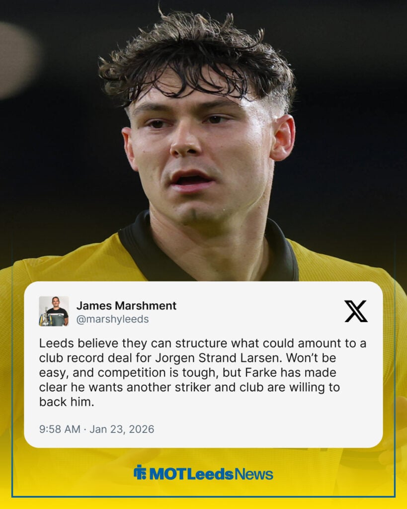 James Marshment Leeds tweet.