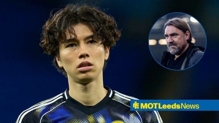 Ao Tanaka alongside a circle inset of Daniel Farke.