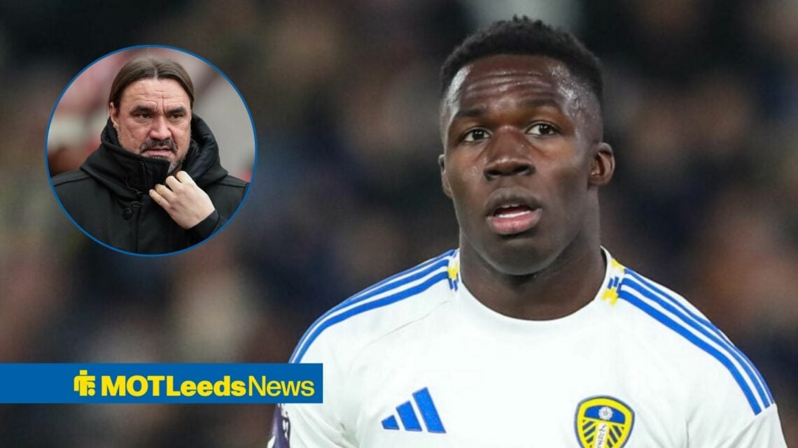 Willy Gnonto alongside a circle inset of Daniel Farke.