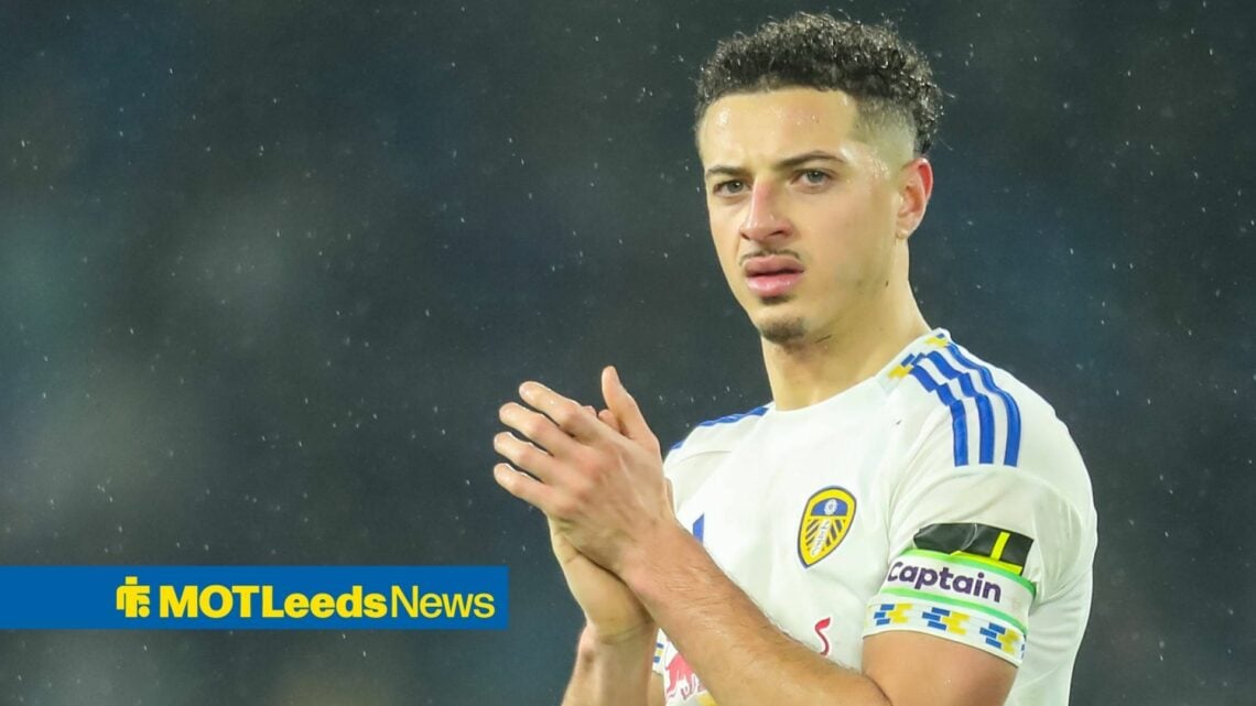 Ethan Ampadu applauding Leeds fans after Nottingham Forest clash