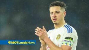 Ethan Ampadu applauding Leeds Unitedfans after Nottingham Forest clash