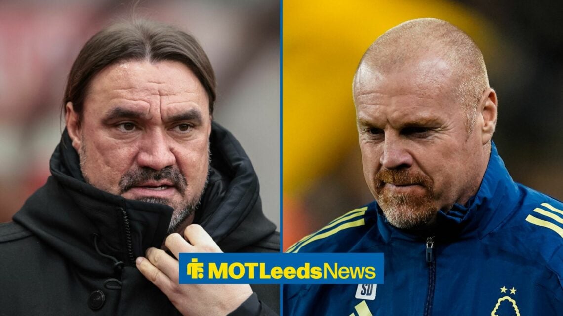 Daniel Farke and Sean Dyche stood alongside each other.