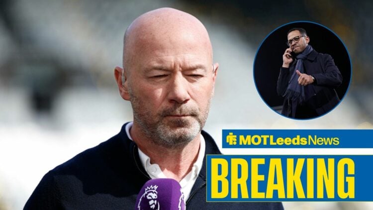 Alan Shearer and a circular inset of Liam Rosenior