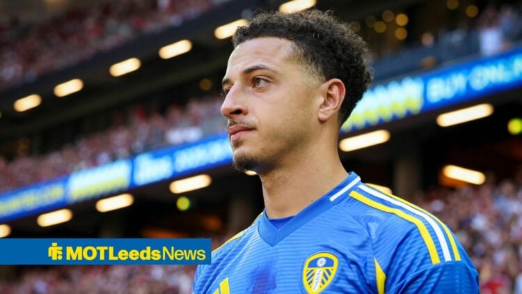 Ethan Ampadu in a Leeds shirt