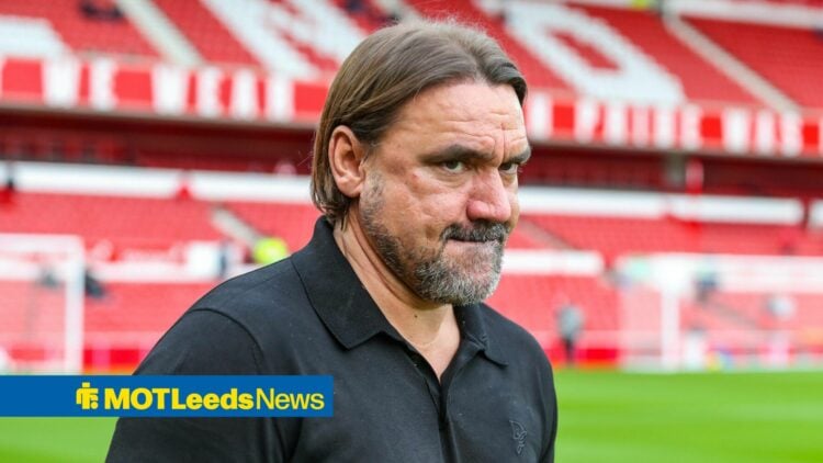 Daniel Farke looking nervous