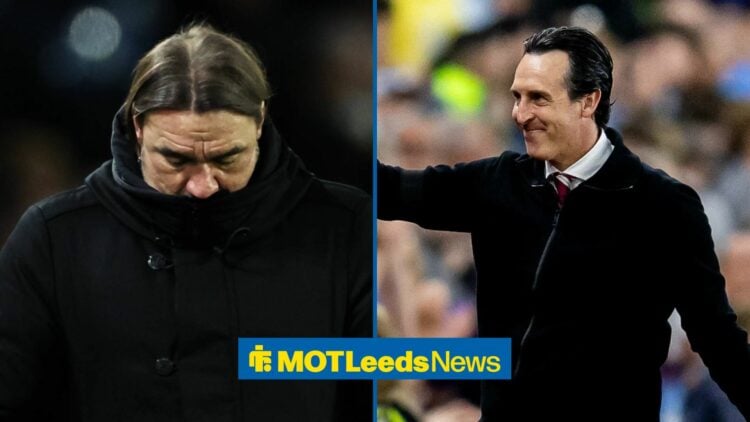 Unai Emery next to Daniel Farke