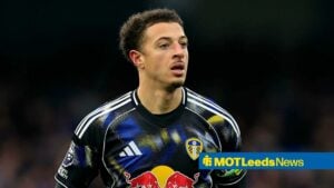 Ethan Ampadu in a Leeds shirt