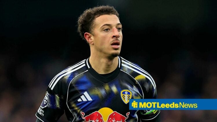 Ethan Ampadu in a Leeds shirt