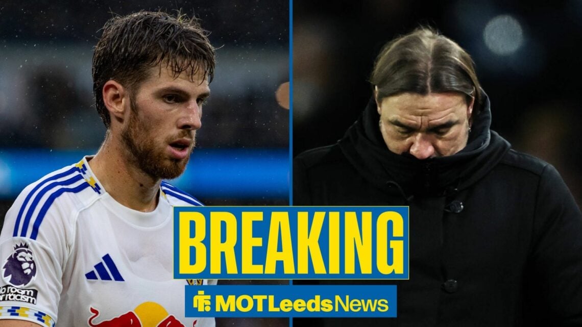 Daniel Farke next to Anton Stach