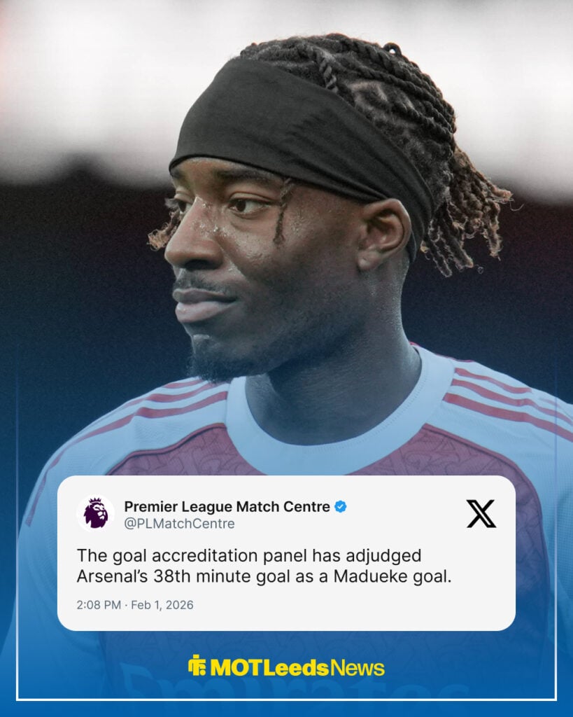 Premier League Match Centre tweet