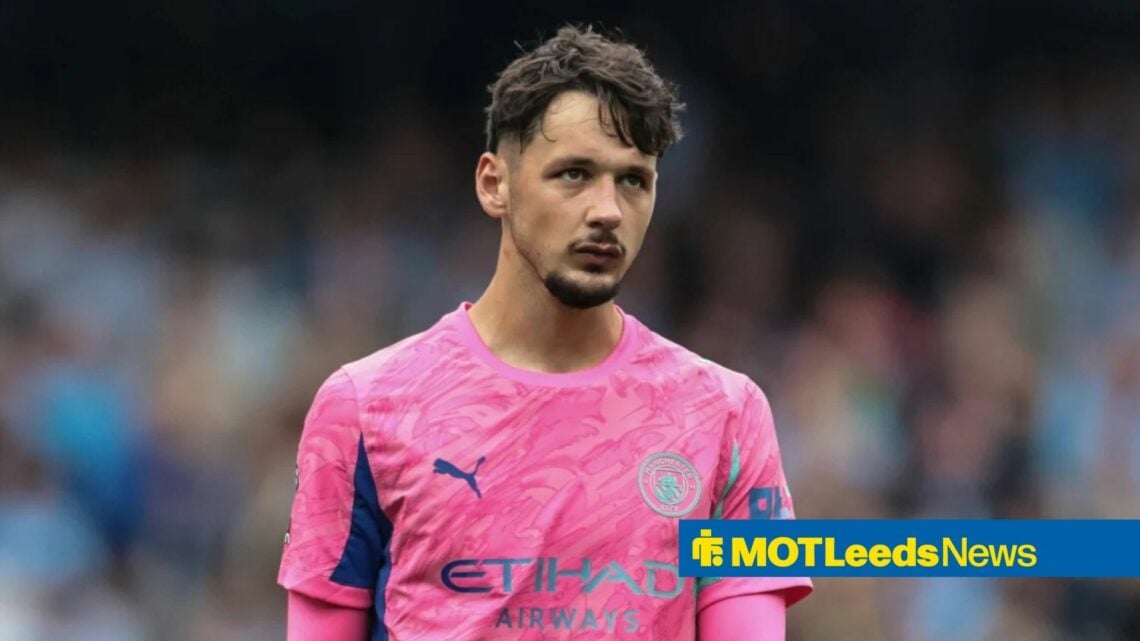 James Trafford in a Manchester City shirt