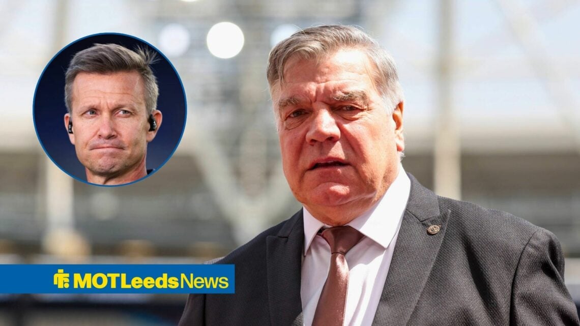Former Leeds United manager Sam Allardyce and Jesse Marsch in circular inset