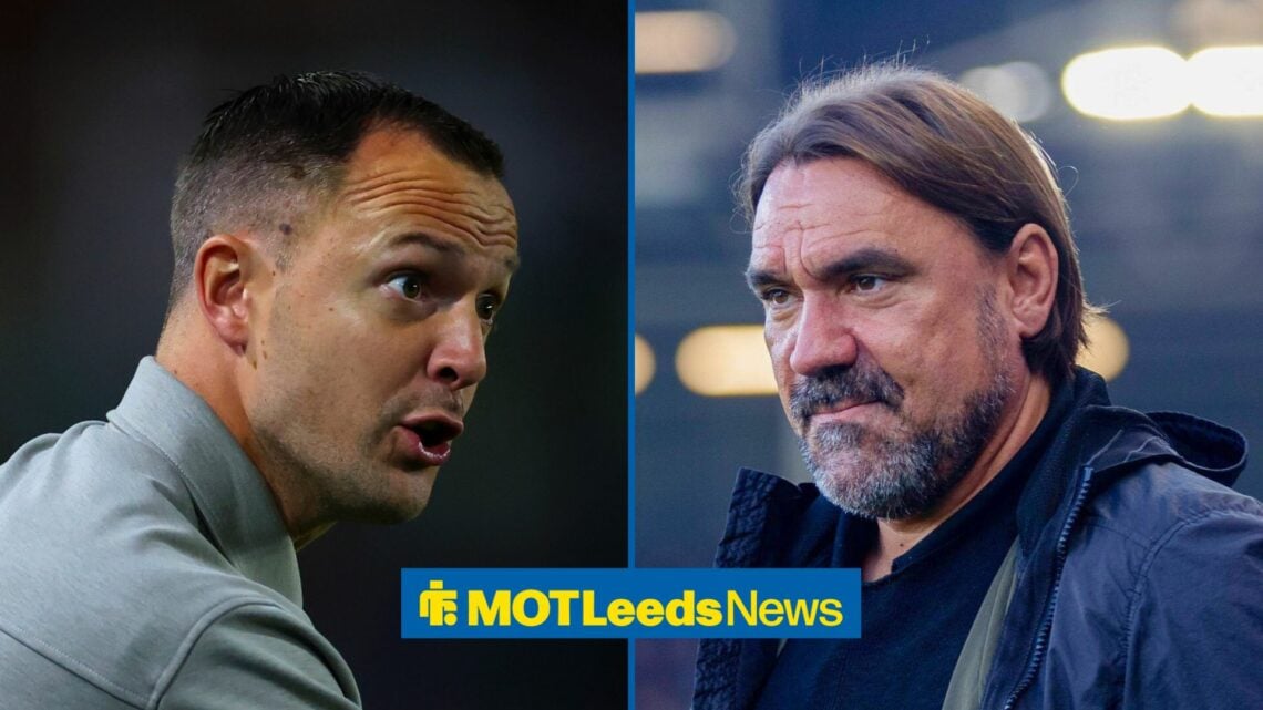 Split image of Birmingham City manager Chris Davies and Leeds United boss Daniel Farke