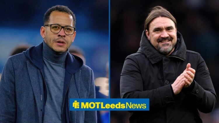 Chelsea boss Liam Rosenior and Leeds United manager Daniel Farke side by side