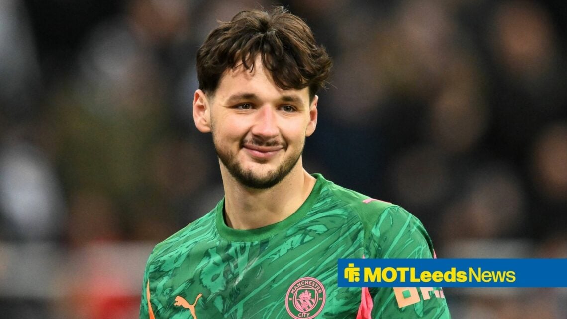 Leeds United target James Trafford playing for Manchester City