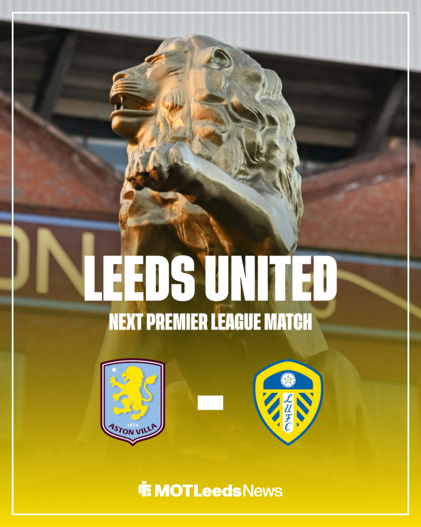Leeds United vs Aston Villa graphic