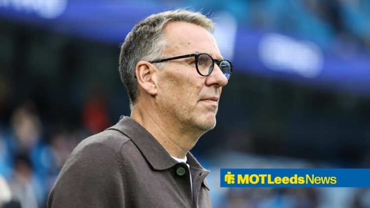 Paul Merson looks on at Stamford Bridge